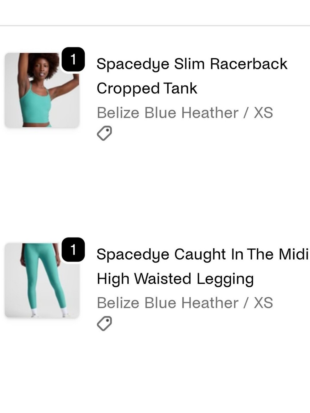Spacedye Caught In The Midi High Waisted Legging - Belize Blue Heather